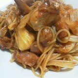 ぱぱっとパスタ★ピリ辛ウィンナーとケチャップ